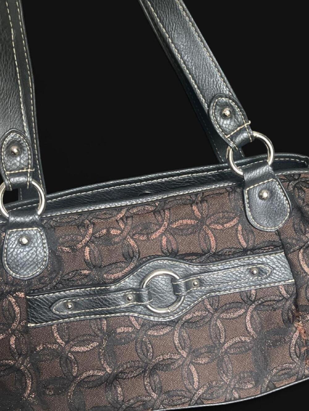 Croft & Barrow Women's Black and Brown Bag